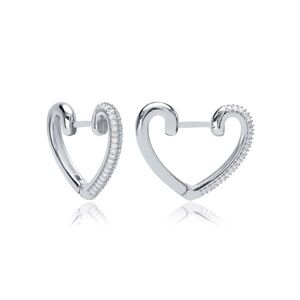 🔥 Price Dropped! Handmade 925 Sterling Silver Heart Hoops